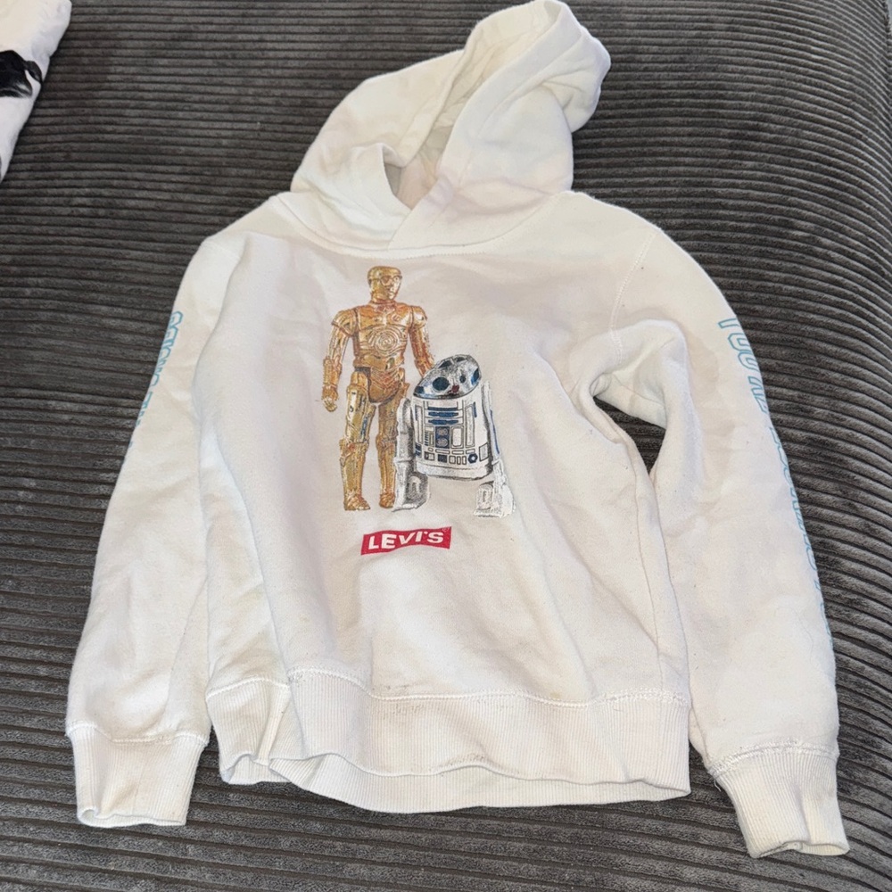 Levi's White Star Wars C-3PO and R2-D2 Hoodie